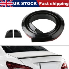 59" Universal Glossy Black Car Rear Roof Trunk Spoiler Wing Lip Trim Sticker Kit