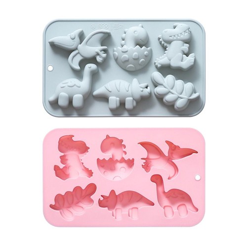 Cavity dinosaur silicone - 6-cavity,
