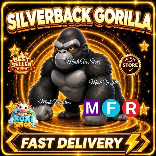 Silverback gorilla - 🦍, |