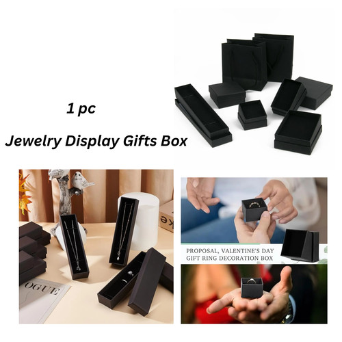 Jewellery box black ring - box,