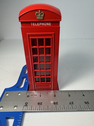 Red british telephone - british, booth