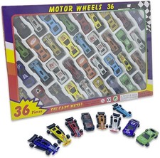 Ram© 36 Piece Die Cast Metal Toy Cars Childrens Pretend Play Race Cars Toys