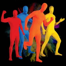 Invisible Morph Suit Party Costume Dress Full Body Women Men Spandex  Jumpsuit