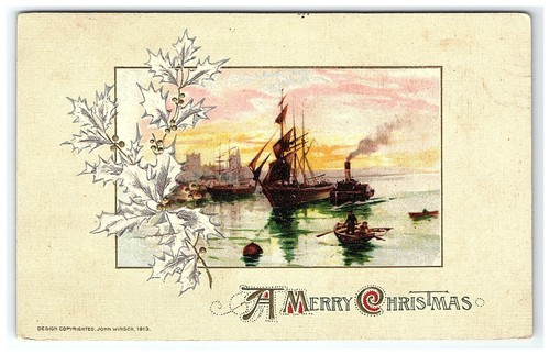 1913 christmas merry - christmas, winsch