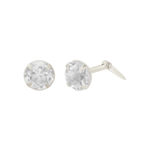 Sterling silver 2mm 5mm white - silver, 2mm-5mm