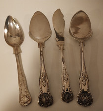 4 x Kings Pattern Silver