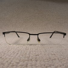 Timberland Glasses Frames TB1224-1 Black Metal Rectangular Half Frame Eyewear