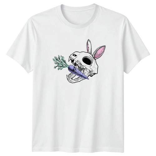 Pastel goth bunny - pastel, skull