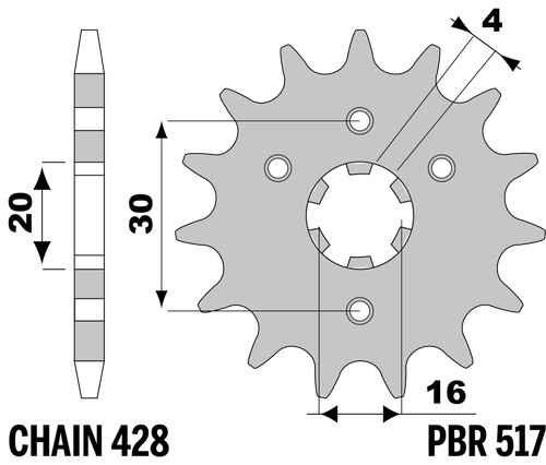 Pbr front sprocket - pbr,