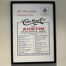 BMC Austin Mini Super Cooper Countryman Mk1 etc CarMart Dealer WallArt Poster