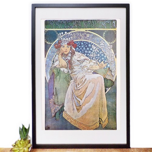 Alphonse mucha framed print - mucha,