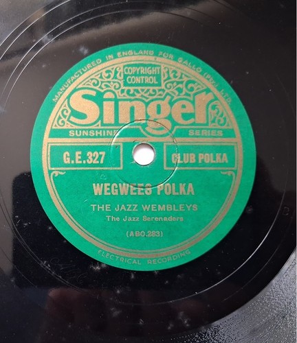 78rpm the jazz wembleys - 10",