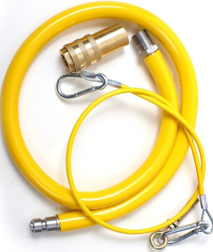 Yellow gas pipe - pipe, flexi