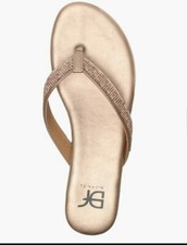 Rose Gold Diamante flat Toe