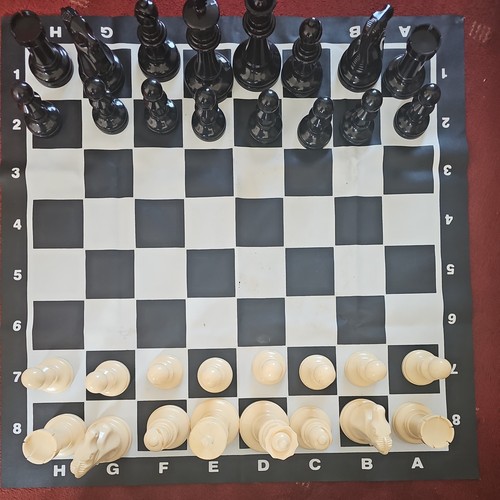 Large plastic chess set - plastic,