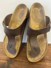 BIRKENSTOCK RAMSES HABANA OILED LEATHER GLADIATOR THONG SANDALS UK 10 B19