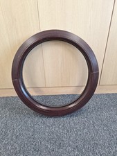 590mm Rosewood Fixed Circular Frame Round Window 
