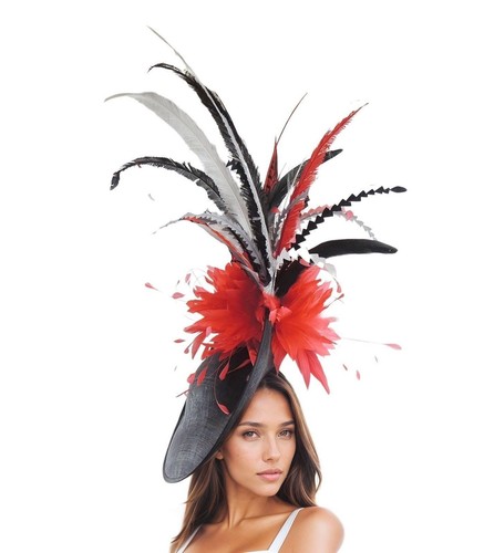 Silver grey scarlet red black - scarlet,
