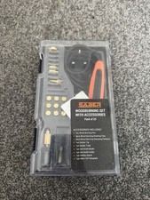 NEW Wood Burning 22 Piece Soldering Tool Set Pyrography Kit Brass + Tips + Box