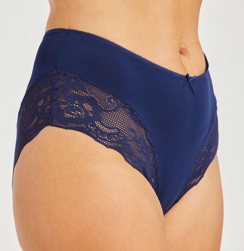 Silky navy stretch buttery - navy,