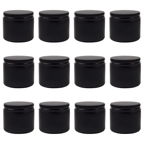 2oz black coated - 2oz, jars