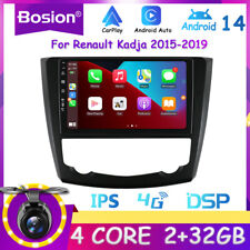 9" Carplay GPS SAT NAV Car Radio Android 14 Carplay For Renault Kadjar 2015-2019