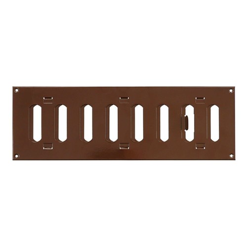 Brown metal air vent grille - air,