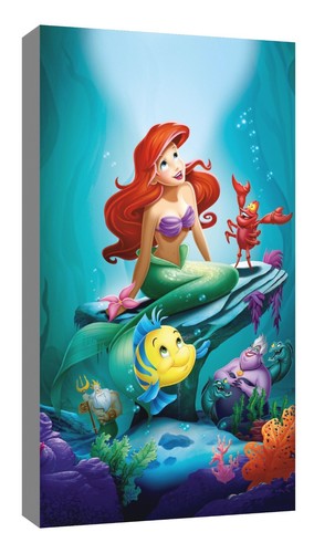 The little mermaid - crab, canvas