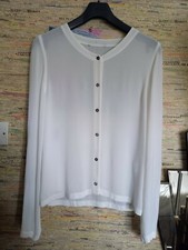 Vintage  size 10 ( 90's) Collarless Versatile White Shirt
