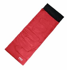 Pro Action 200GSM Envelope Sleeping Bag - Red
