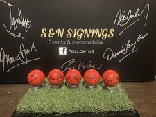 * Crucible Special * 5 X Signed Red Snooker Balls *private signing* COA