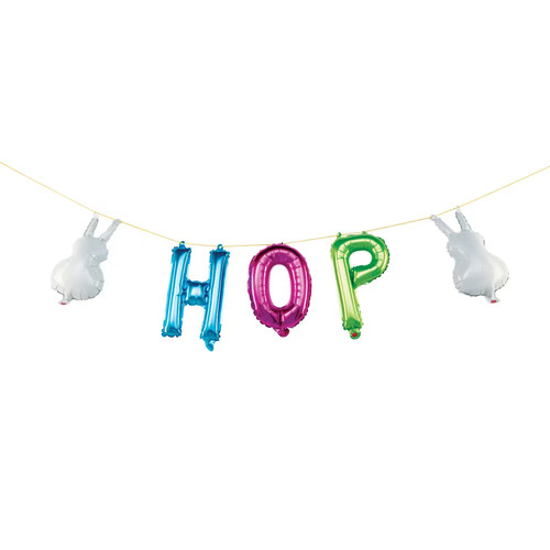 Easter hop mylar balloon - hop,