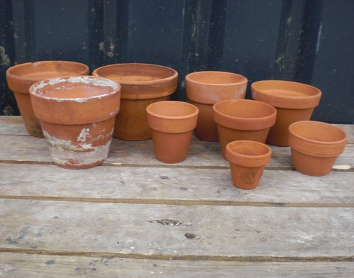 Vintage clay terracotta - 9x,