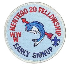 Nentego Lodge 20 Del-Mar-Va Council DE Early Signup Patch WHT Bdr