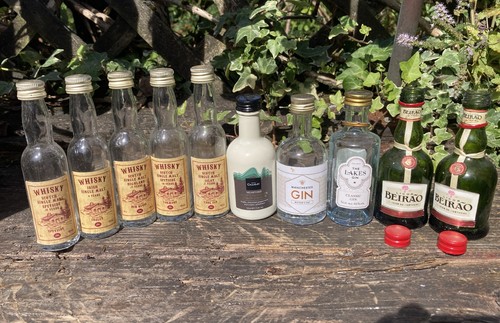 Miniature glass bottles - miniature,