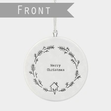 East of India Flat Porcelain