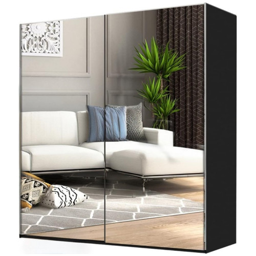 Mirrored wardrobe cabinet for - mirrored,