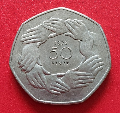 1973 eec 50p coin ring - 50p,