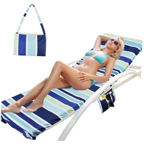 Lounge chair towel cover with - cover,