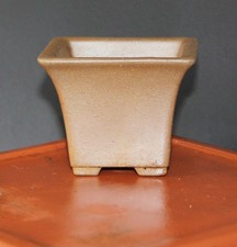 Bonsai Ceramic Square semi-Glazed Pot pt10