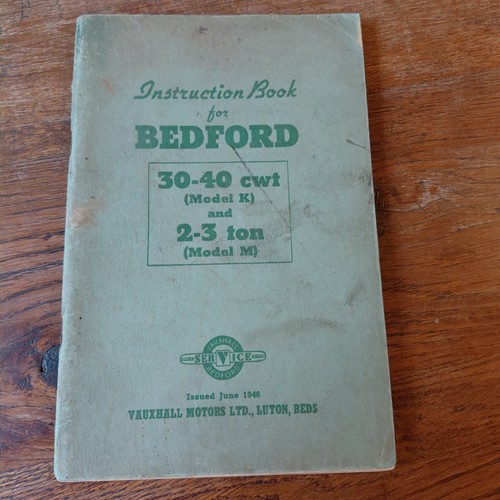 Orig 1946 bedford instruction - orig,