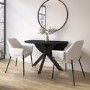 Small Black Wooden Drop Leaf