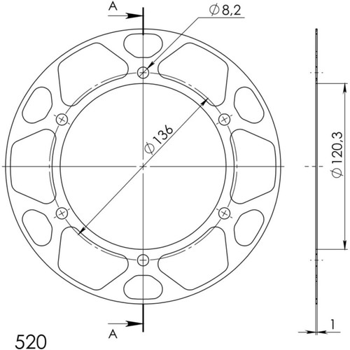 Supersprox sprocket edge disc - sprocket,