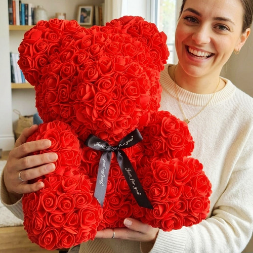 40cm artificial teddy rose - 40cm,