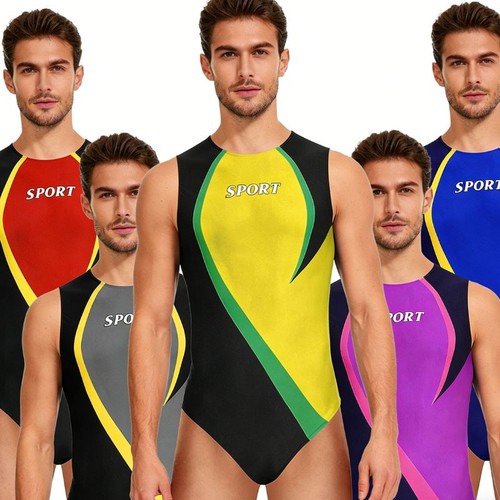 Mens bodysuit gymnastics tank - mens,
