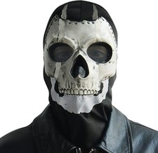 COD Ghost Skull Full Face Mask – MW2 Cosplay Costume Mask for Halloween,Airsoft,
