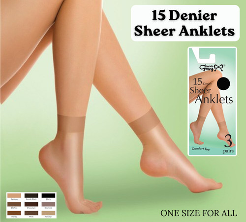 Ladies sheer ankle - ladies, socks