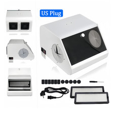 Dental Grinding Polishing Box Lapping Protector LED Sandblasting Dust-proof Case