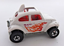 Vintage HOT WHEELS Mattel Blackwall VW Baja Blazin' Bug Beetle. Volkswagen White