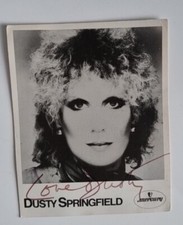 Dusty Springfield Hand Signed